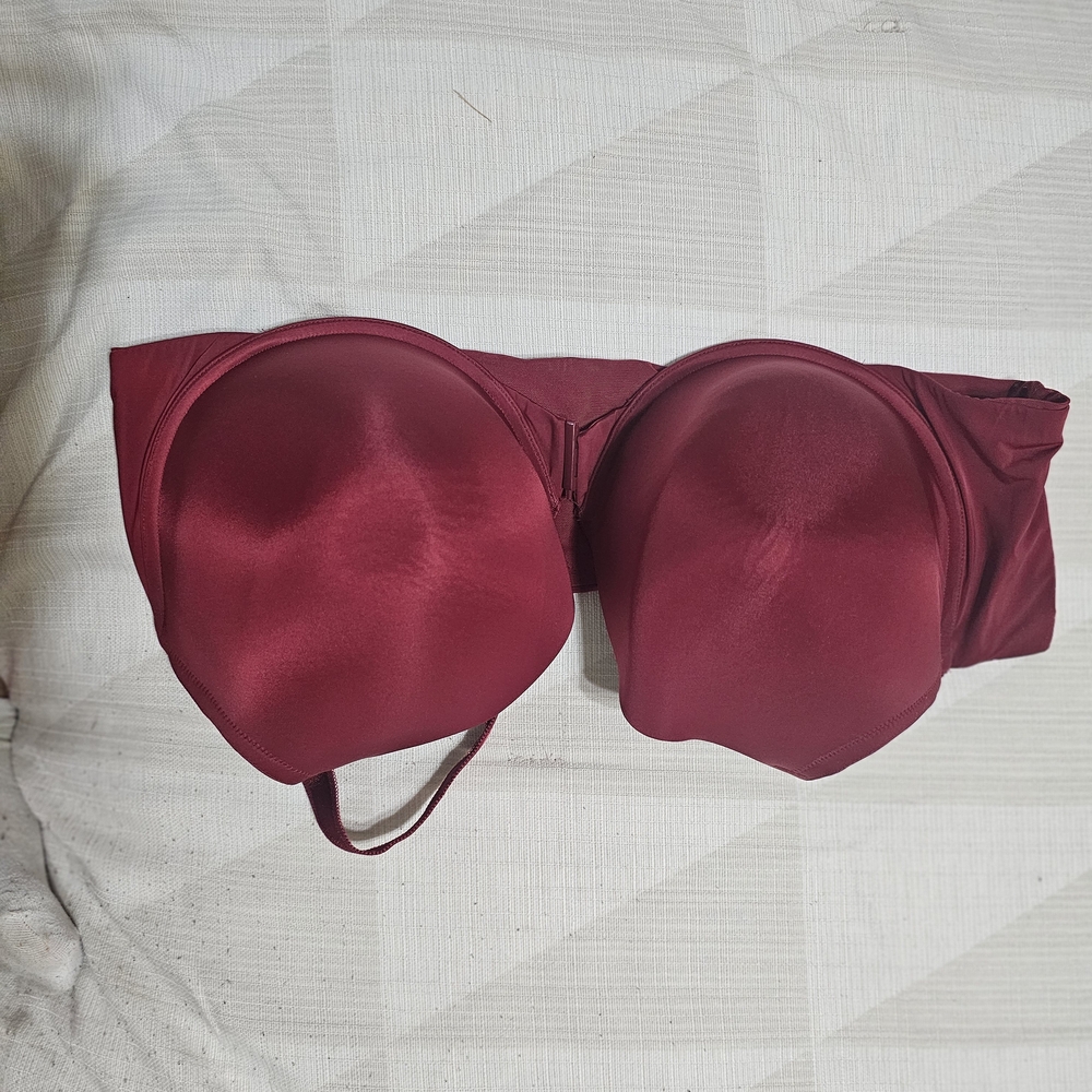 Seamless Red Bra with Molded Cups